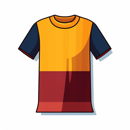 Football Jersey Clipart in Minimalist Art Style: 4K Vector Clipart