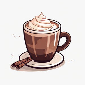 Hot Cocoa Clipart in Minimalist Art Style: 4K Vector & SVG