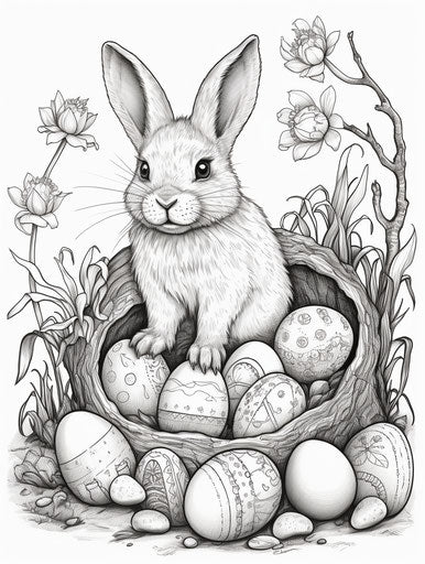 Creative Play: Bunny Coloring Pages Fun