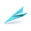 Paper Airplane Clipart in Minimalist Art Style: 4K Vector & SVG