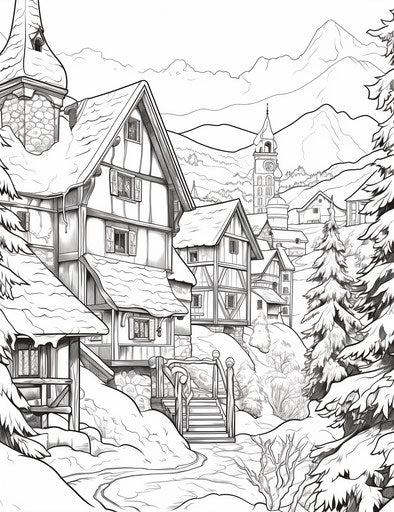 Child-Friendly Winter Coloring Pages - Creative Fun