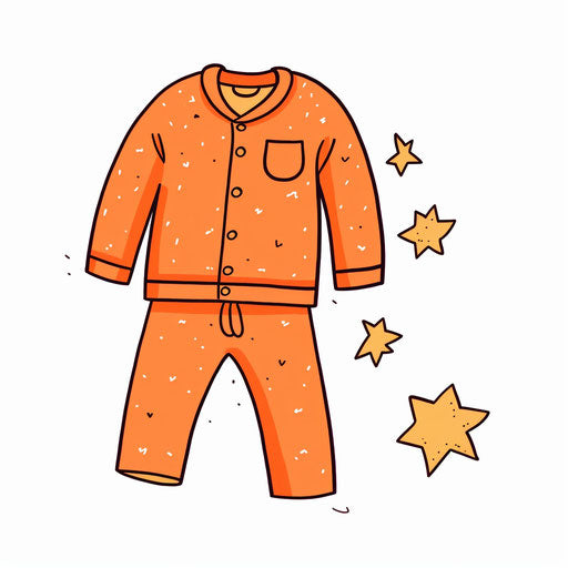 Pajama Clipart in Minimalist Art Style: Vector & 4K