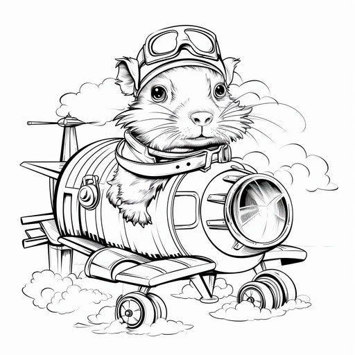 Child's Play & Skill: Dog Coloring Pages