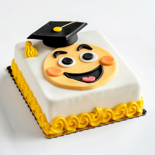 Supportive Emoji Cake for Wellbeing