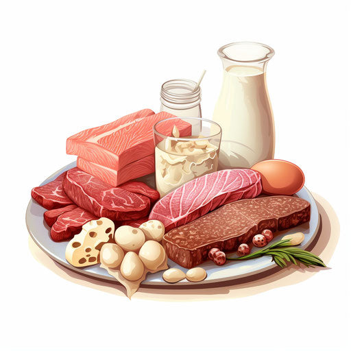 Protein Clipart in Chiaroscuro Art Style: 4K, Vector & SVG Clipart