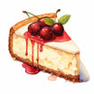 Cheesecake Clipart in Oil Painting Style: 4K Vector & SVG