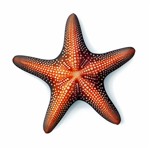 Starfish Clipart in Chiaroscuro Art Style Artwork: High-Res 4K & Vector