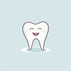 Tooth Clipart in Minimalist Art Style: 4K Vector Clipart