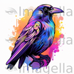 4K Crow Clipart in Pastel Colors Art Style: Vector & SVG