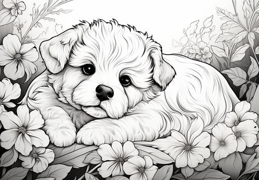 Brain-Engaging Dog Coloring Pages