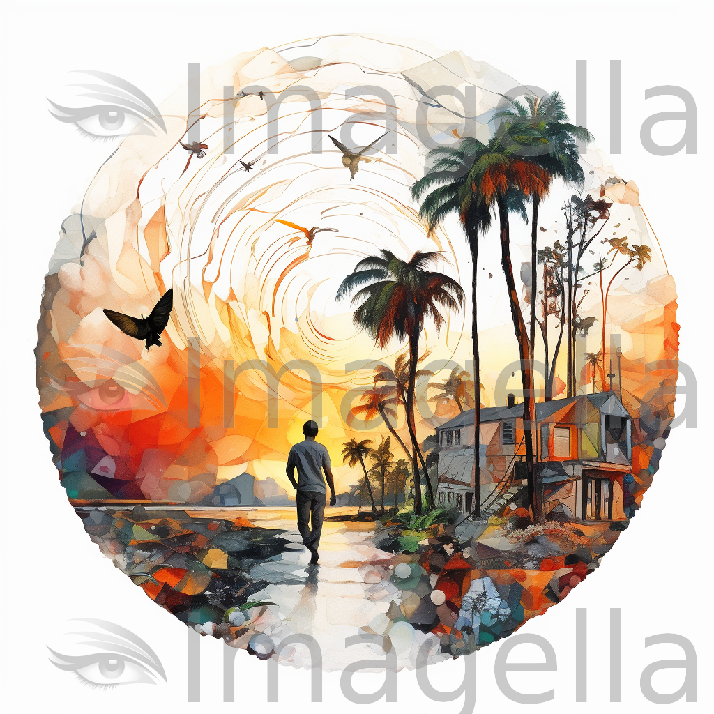 Life Clipart in Oil Painting Style: 4K & SVG