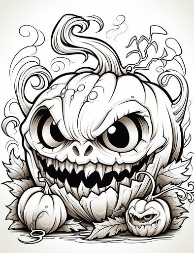 Indulge in Pumpkin Coloring Pages - Creative Bliss