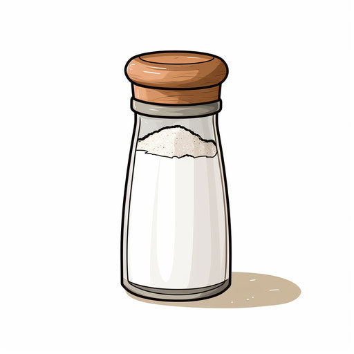 Salt Shaker Clipart in Minimalist Art Style Artwork: HD Vector & 4K