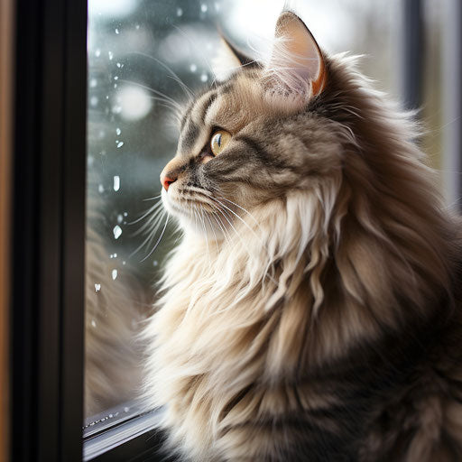 Siberian Cat: Capturing Cat Curiosity in Every Shot