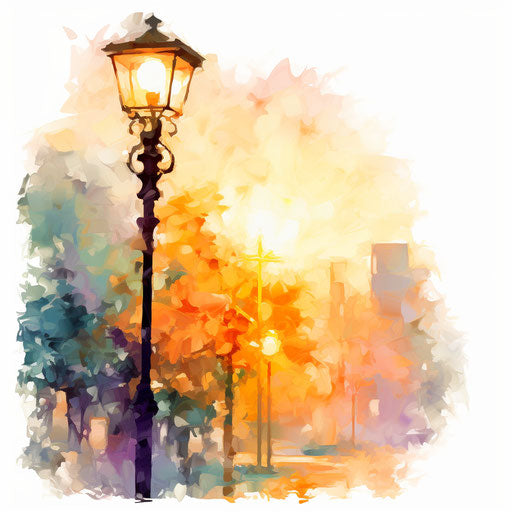 Light Clipart in Impressionistic Art Style: Vector & 4K
