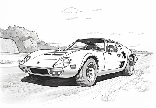 Explore Artistic Car Coloring Pages - Get Inspired