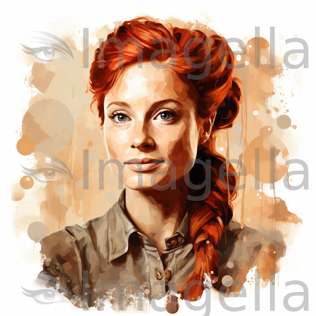 4K Vector Penny Clipart in Oil Painting Style