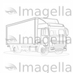Truck Clipart in Minimalist Art Style: Vector & 4K