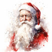 4K Santa Claus Clipart in Impressionistic Art Style: Vector & SVG