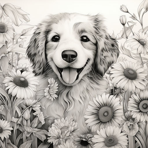Brain-Engaging Dog Coloring Pages