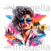 80s Clipart in Oil Painting Style: Vector & 4K