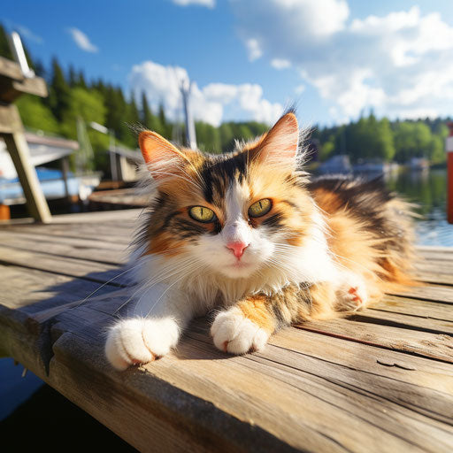 Calico Cat: Glimpses of Feline Serenity