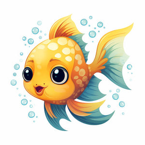 Cute Fish Clipart in Chiaroscuro Art Style Art: High-Res 4K Vector –  IMAGELLA