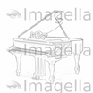 4K Piano Clipart in Chiaroscuro Art Style: Vector & SVG