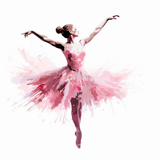 Chiaroscuro Art Styled Ballerina Graphics: 4K Vector Art