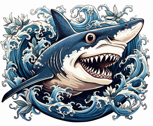 Unleash your power and courage with a shark tattoo