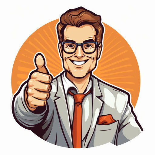 Great Job Clipart in Minimalist Art Style: HD Vector & 4K