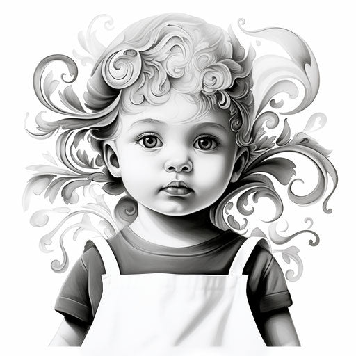 Bib Clipart in Chiaroscuro Art Style: 4K & Vector