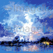 Thunderstorm Clipart in Impressionistic Art Style: Vector & 4K