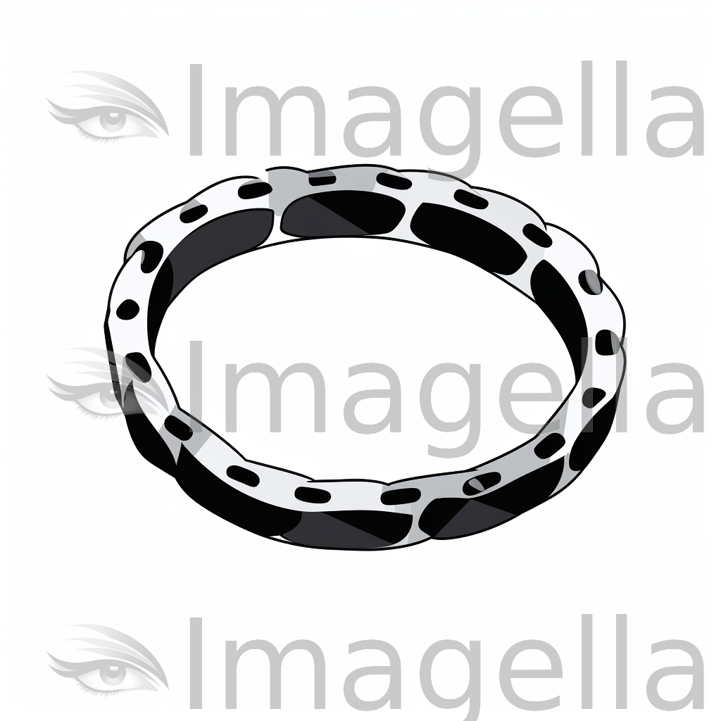 4K Bracelet Clipart in Minimalist Art Style: Vector & SVG