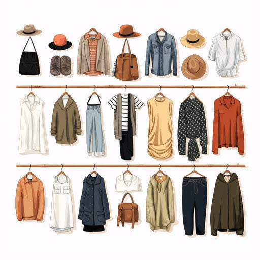 Clothes Clipart: 4K & Vector in Minimalist Art Style