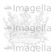Queen Crown Clipart in Impressionistic Art Style: Vector & 4K