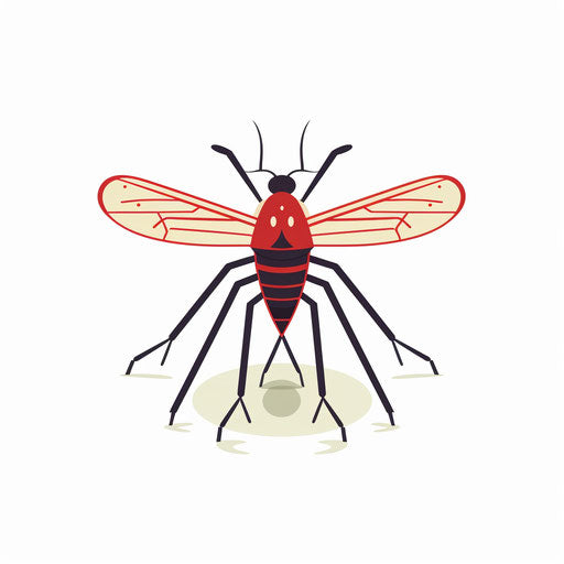 4K Mosquito Clipart in Minimalist Art Style: Vector & SVG