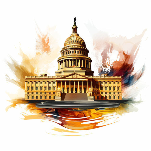 Government Clipart in Oil Painting Style: 4K Vector & SVG