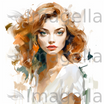Female Clipart in Impressionistic Art Style: 4K Vector & SVG