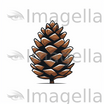 4K Pinecone Clipart in Minimalist Art Style: Vector & SVG