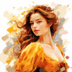Belle Clipart in Impressionistic Art Style: 4K Vector & SVG