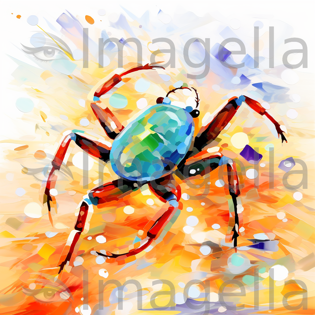 Tick Clipart: 4K & Vector in Impressionistic Art Style