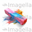 Eraser Clipart in Oil Painting Style: Vector & 4K