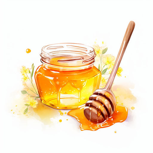 Honey Clipart: Impressionistic Art Style, 4K & SVG