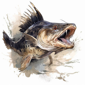 Catfish Clipart: Oil Painting Style, 4K & SVG – IMAGELLA