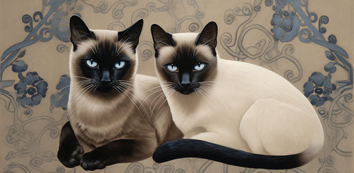 Siamese Cat: Whimsical Moments in Feline Worlds