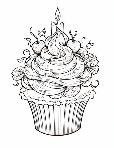 Dive into Happy Birthday Coloring Pages - Artistic Activity