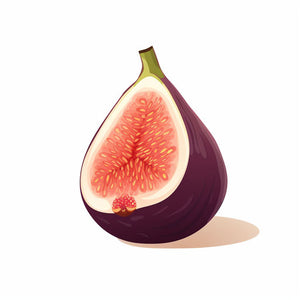 Fig Clipart in Minimalist Art Style: 4K & Vector