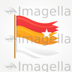 Flag Clipart in Minimalist Art Style: High-Def Vector & 4K