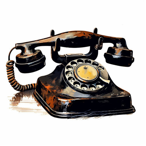 Phone Png Clipart in Chiaroscuro Art Style Artwork: 4K Vector & SVG